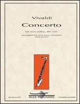 Concerto for Two Cellos, RV. 531 Two Bass Clarinets and Piano cover